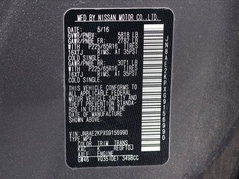 Used 2016 Nissan Quest SV FWD image 16