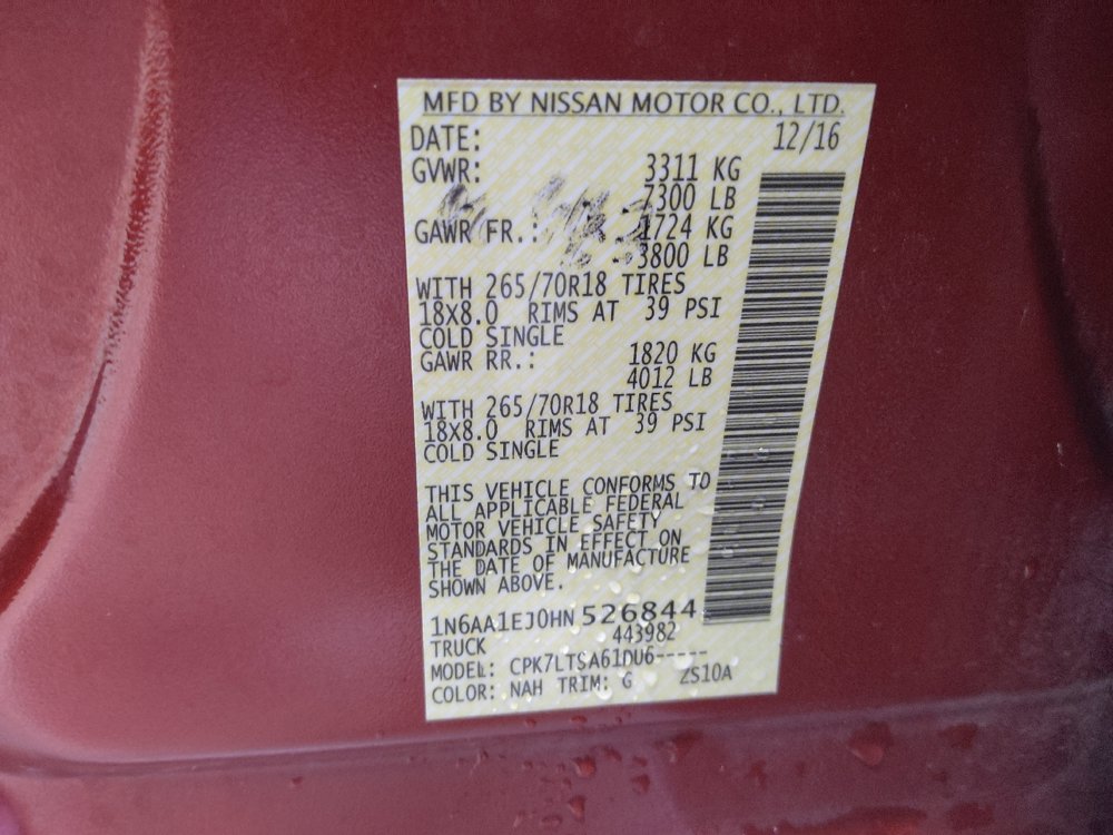 Used 2017 Nissan Titan SV AWD/4WD image 33