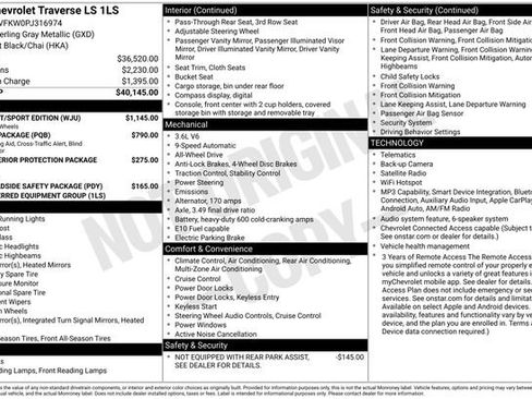 Used 2023 Chevrolet Traverse LS w/ Midnight/Sport Edition image 9