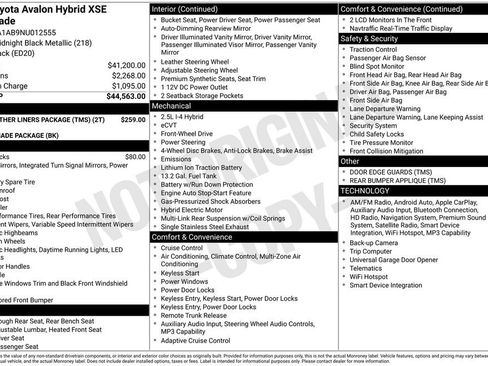 Used 2022 Toyota Avalon XSE FWD image 26