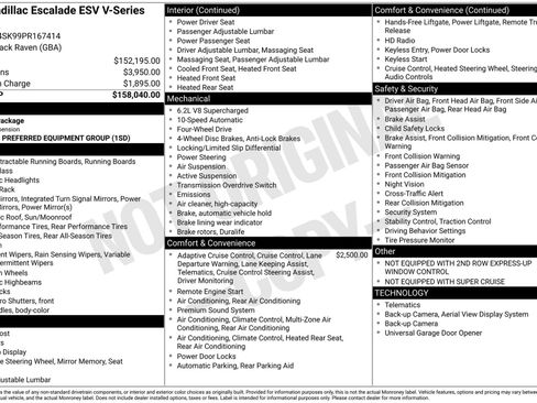 Used 2023 Cadillac Escalade ESV V AWD/4WD image 51