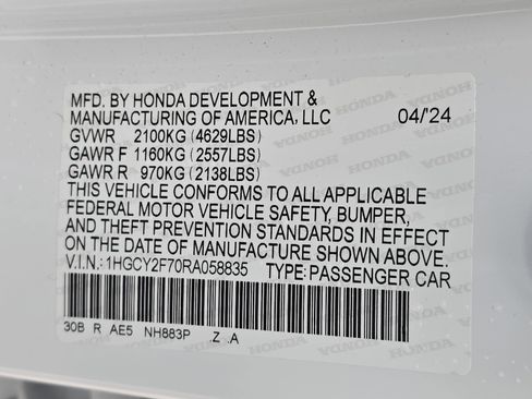 Certified 2024 Honda Accord Sport image 32