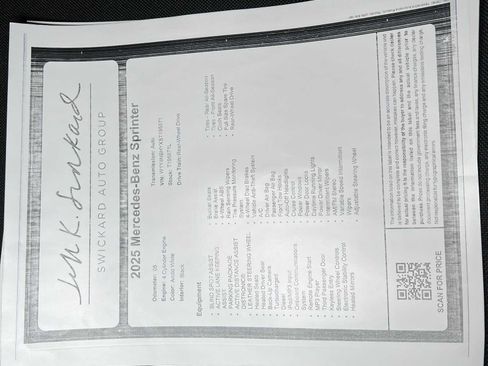 Used 2025 Mercedes-Benz Sprinter 2500 image 39