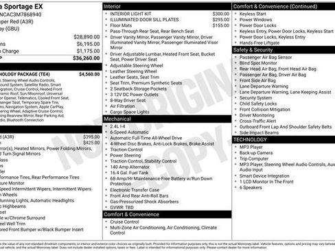 Used 2021 Kia Sportage EX w/ EX Technology Package AWD/4WD image 18