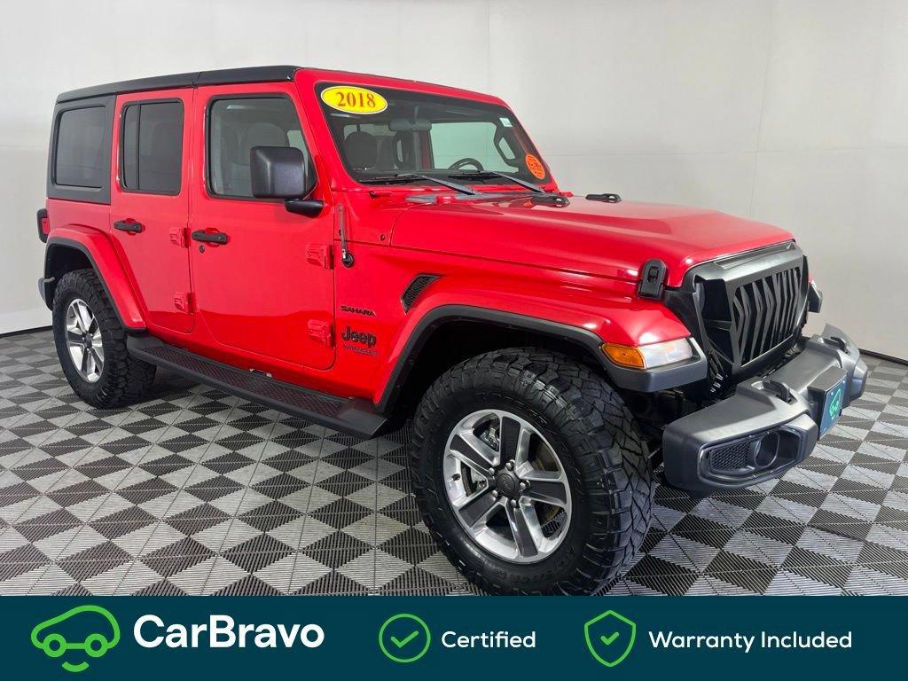 Used 2018 Jeep Wrangler Unlimited Sahara AWD/4WD image 1
