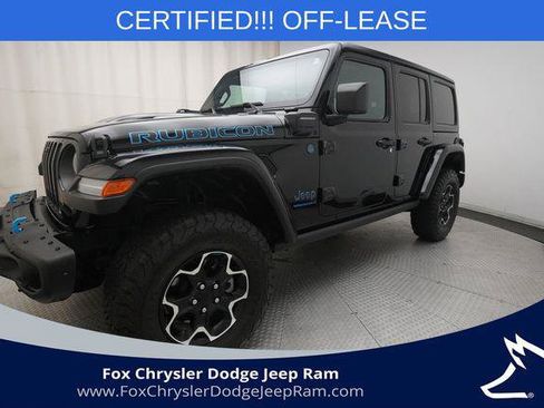 Certified 2023 Jeep Wrangler Unlimited Rubicon 4xe w/ Steel Bumper Group AWD/4WD image 1