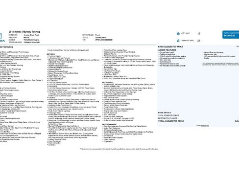 Used 2018 Honda Odyssey Touring image 9