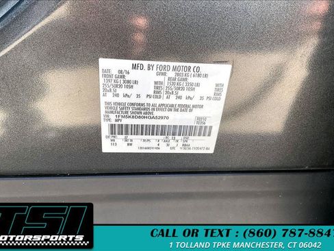 Used 2017 Ford Explorer XLT w/ Equipment Group 202A AWD/4WD image 33