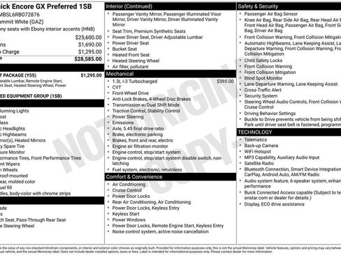 Used 2024 Buick Encore GX Preferred w/ Comfort Package FWD image 1