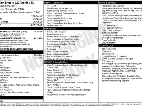Used 2026 Buick Encore GX Avenir w/ Avenir Technology Package AWD/4WD image 2