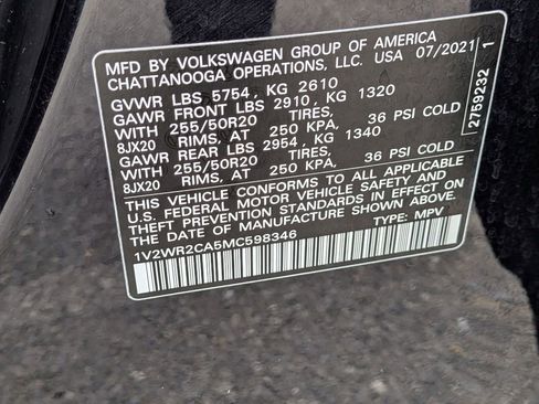 Used 2021 Volkswagen Atlas SE FWD image 30