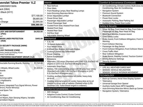Used 2025 Chevrolet Tahoe Premier AWD/4WD image 10