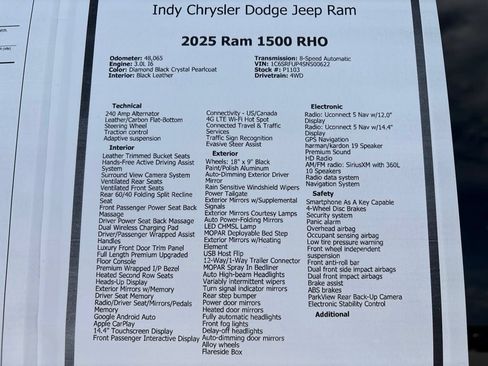Used 2025 RAM 1500 RHO w/ RHO Level 1 Equipment Group AWD/4WD image 27