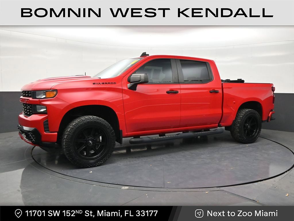 Used 2021 Chevrolet Silverado 1500 Custom w/ LPO, Blackout Package RWD image 1