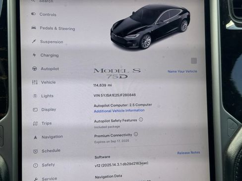 Used 2018 Tesla Model S 75D AWD/4WD image 14