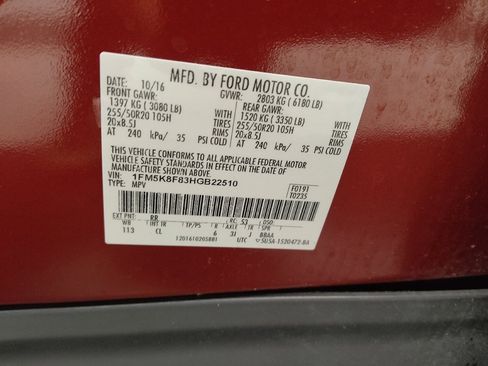 Used 2017 Ford Explorer Limited w/ Equipment Group 301A image 33