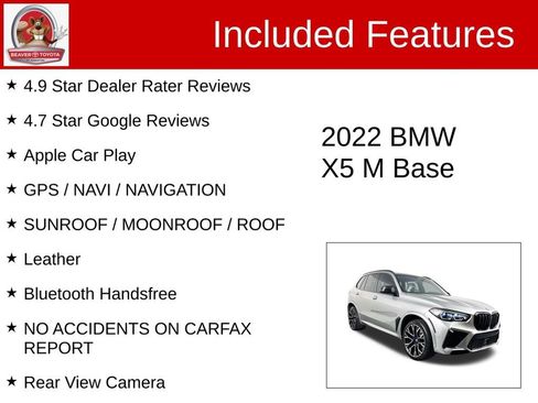 Used 2022 BMW X5 M w/ Competition Package 2 image 4