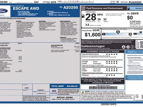 Certified 2023 Ford Escape Active w/ Tech Pack #1 AWD/4WD image 37