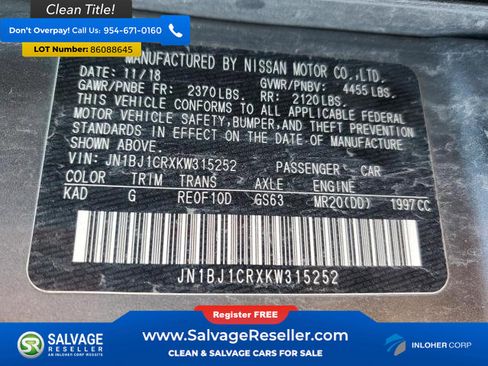 Used 2019 Nissan Rogue Sport S AWD/4WD image 17