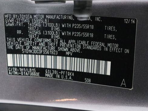 Used 2015 Toyota Sienna Limited Premium image 48