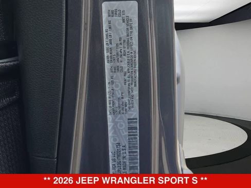 New 2026 Jeep Wrangler Unlimited Sport AWD/4WD image 58