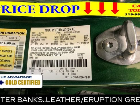 Certified 2023 Ford Bronco Sport Outer Banks AWD/4WD image 46