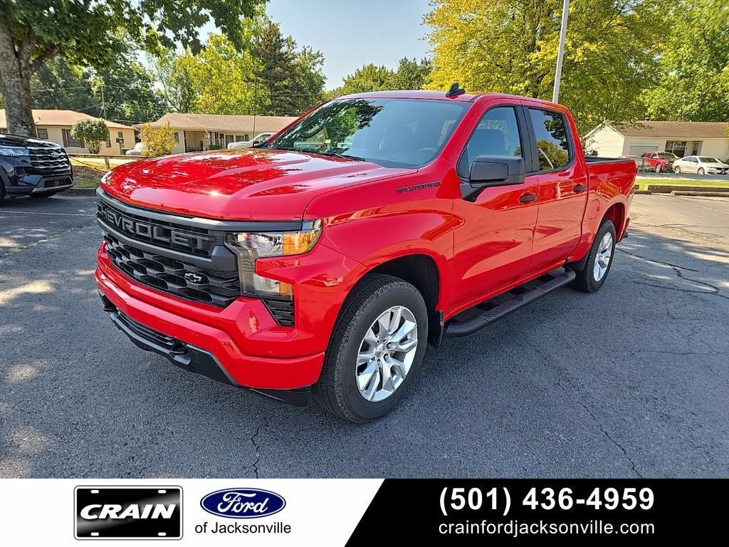 Used 2023 Chevrolet Silverado 1500 Custom w/ LPO, Dark Essentials Package RWD image 1
