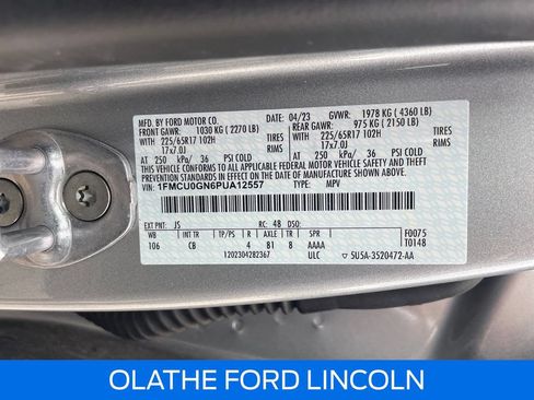 Certified 2023 Ford Escape Active w/ Tech Pack #2 FWD image 23