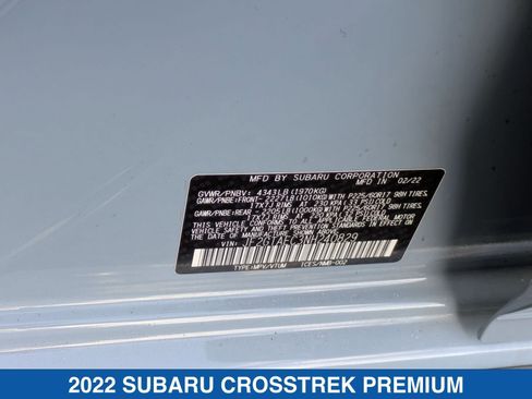 Certified 2022 Subaru Crosstrek 2.0i Premium w/ Moonroof Package image 38