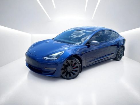 Used 2021 Tesla Model 3 Performance AWD/4WD image 2