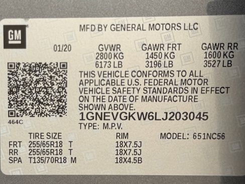Used 2020 Chevrolet Traverse LT w/ LPO, Floor Liner Package AWD/4WD image 49
