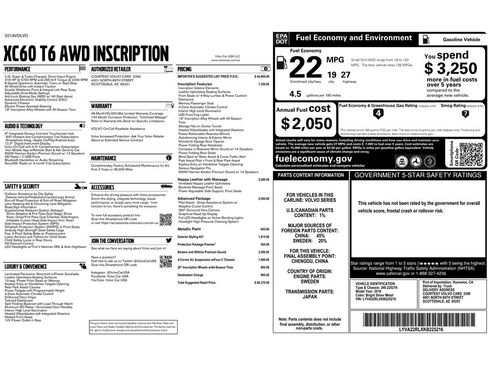 Used 2019 Volvo XC60 T6 Inscription w/ Protection Package Premier image 9