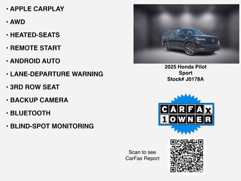 Used 2025 Honda Pilot Sport image 7