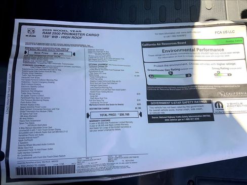 New 2026 RAM ProMaster 2500 w/ Safety Group image 18