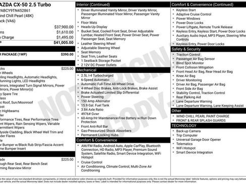 New 2026 MAZDA CX-50 AWD 2.5 S w/ Weather Package image 38