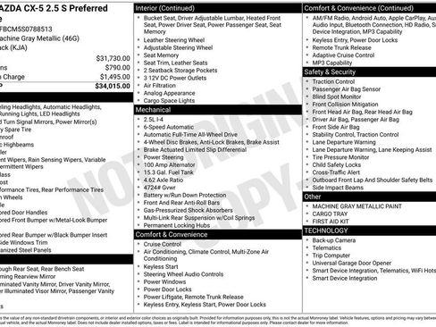 New 2025 MAZDA CX-5 AWD 2.5 S w/ Preferred Package image 22