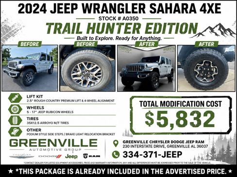 Used 2024 Jeep Wrangler Unlimited Sahara AWD/4WD image 2