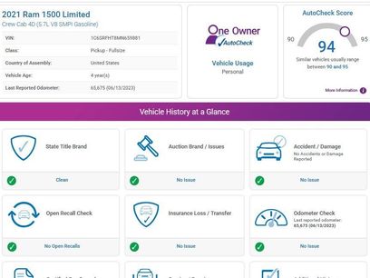 Used 2021 RAM 1500 Limited w/ Night Edition