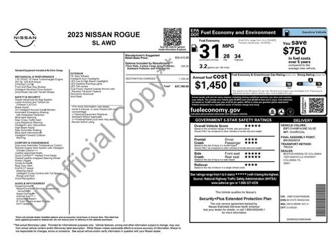 Certified 2023 Nissan Rogue SL AWD/4WD image 45