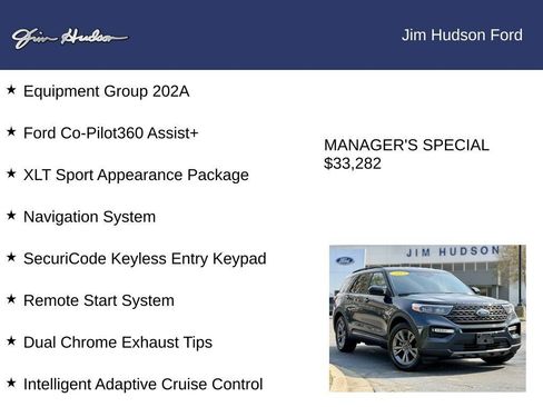 Certified 2023 Ford Explorer XLT w/ Equipment Group 202A RWD image 12