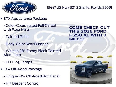 New 2026 Ford F250 XL w/ STX Appearance Package AWD/4WD image 15