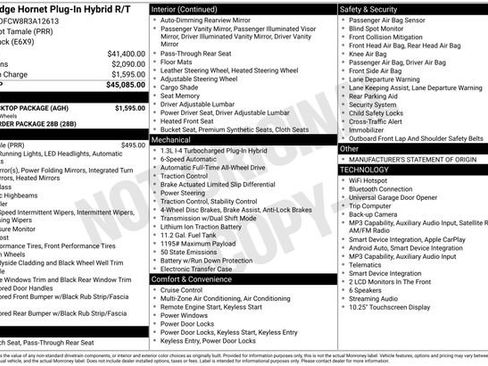Used 2024 Dodge Hornet R/T w/ R/T Blacktop Package AWD/4WD image 29