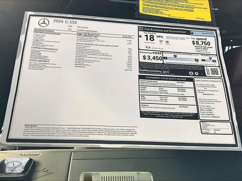 New 2026 Mercedes-Benz G 550 image 18