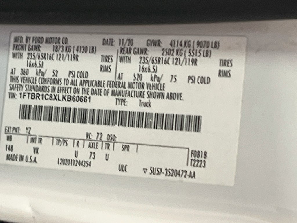 Used 2020 Ford Transit 250 Medium Roof w/ Load Area Protection Package RWD image 29