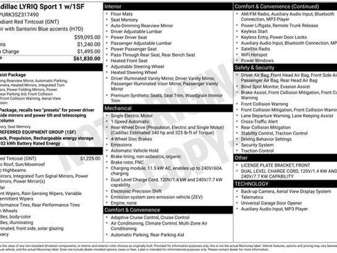 New 2025 Cadillac Lyriq Sport image 32