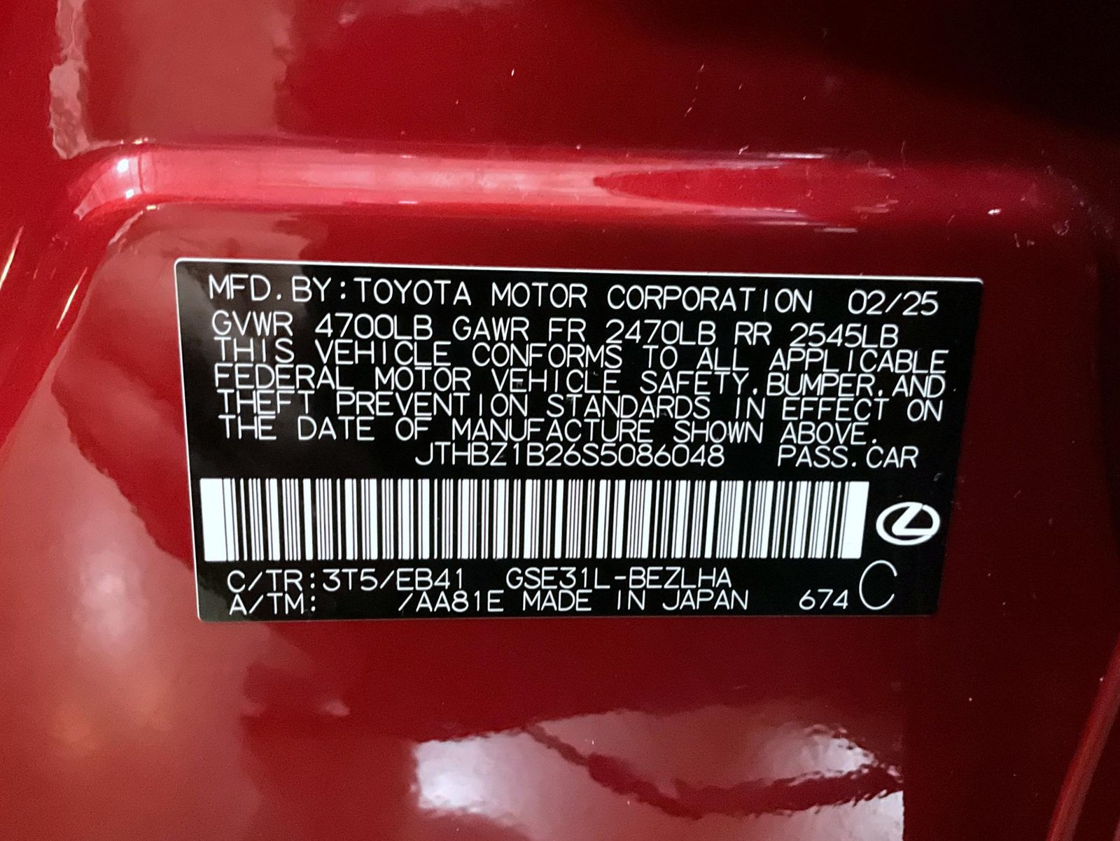 Used 2025 Lexus IS 350 F Sport w/ Accessory Package RWD image 25
