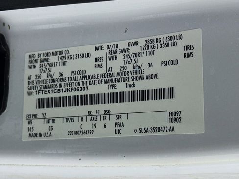 Used 2018 Ford F150 XL w/ Equipment Group 101A Mid image 35