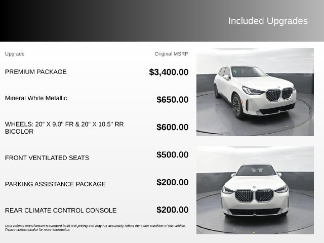 Used 2025 BMW X3 xDrive30i w/ Premium Package AWD/4WD image 4