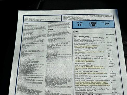 Used 2019 Chevrolet Silverado 2500 High Country w/ Duramax Plus Package image 38
