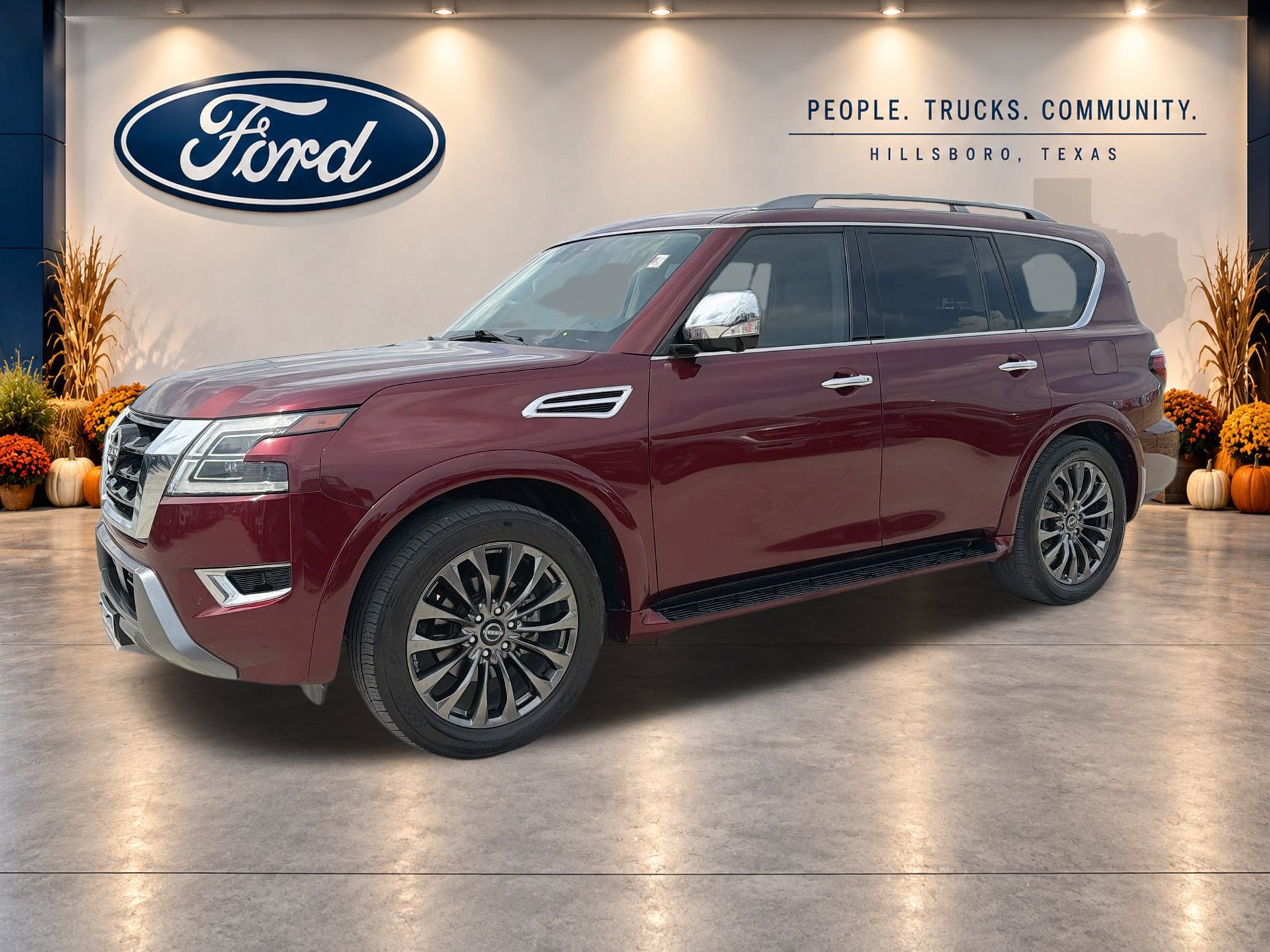 Used 2023 Nissan Armada Platinum w/ Captain's Chairs Package RWD image 1